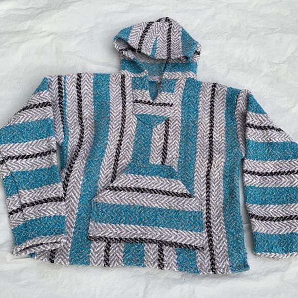 Hippie hooded drug rug pullover jacket size Small - Picture 6 of 6